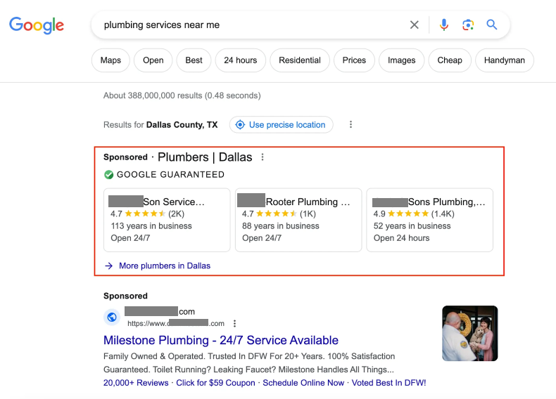 9. Local Service Ads 1