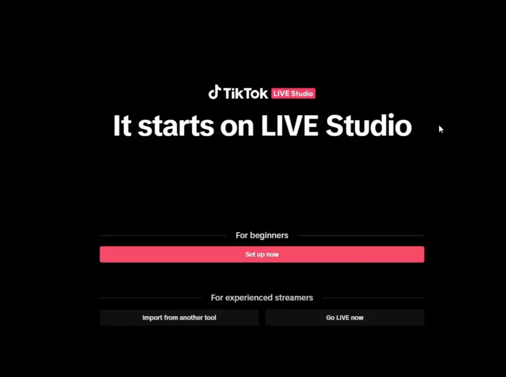 2. How to Go Live on TikTok on PC 1