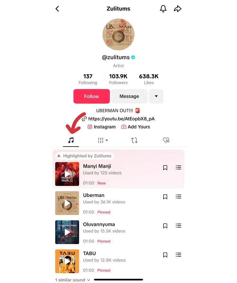 3. Keep Your Music Tab Updated