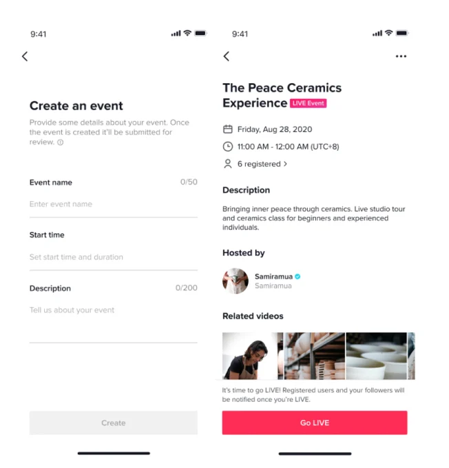3. Promote in Advance with a LIVE Event