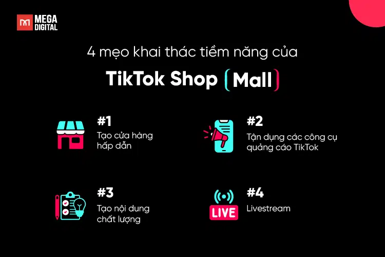 4 mẹo khai thác tiềm năng của TikTok Shop Mall hiệu quả