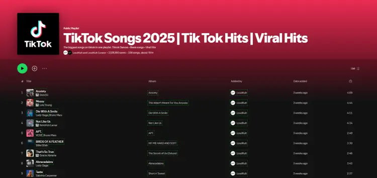 9. Check Spotify Hits