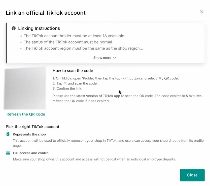 Link Your TikTok Account