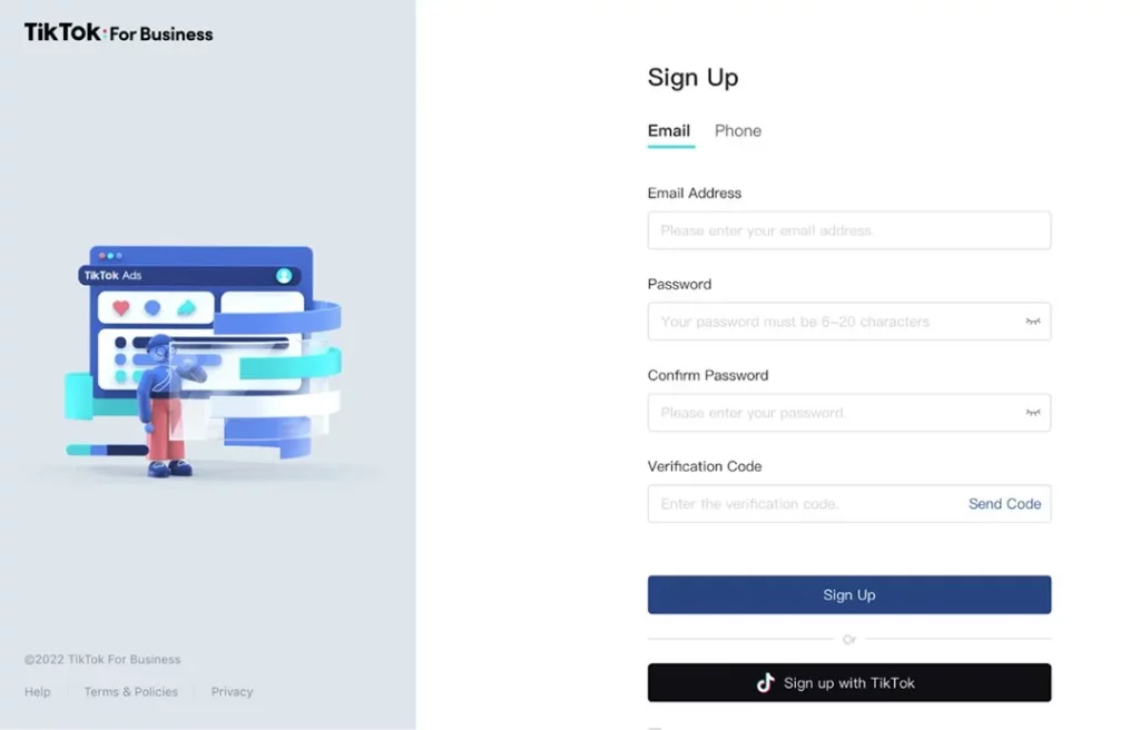 Step 1: Register an account