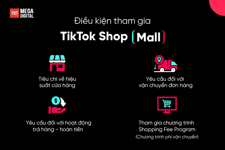 Điều kiện tham gia TikTok Shop Mall