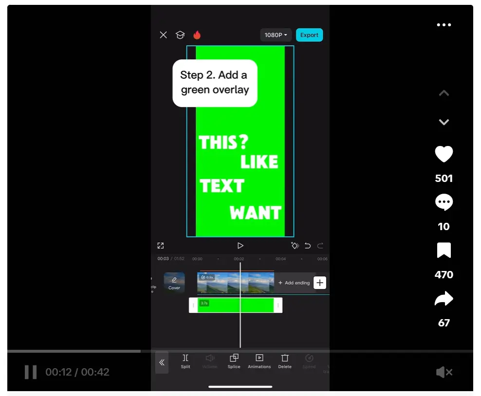 7. Create a TikTok Using Only Text and Music
