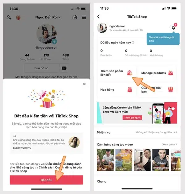 Cách gắn link sản phẩm trong video