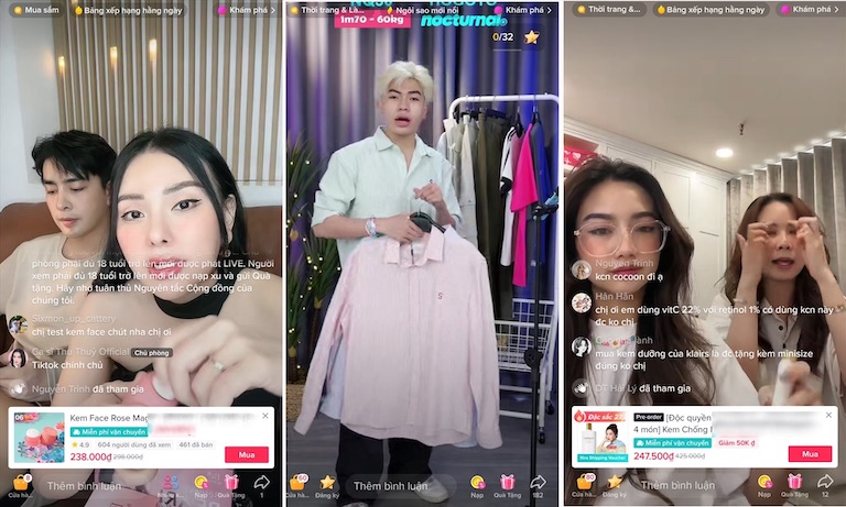 Gắn link trong livestream