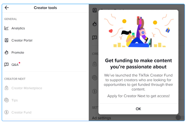 Cách bật Creator Fund