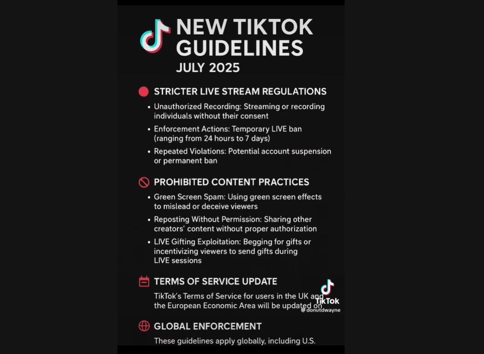 Follow TikTok’s Community Guidelines
