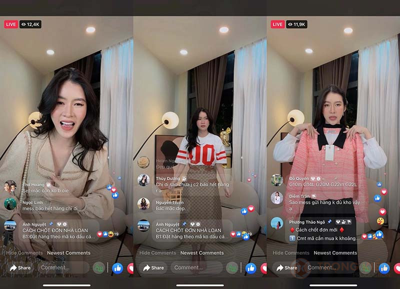 Kết hợp livestream để đẩy tương tác