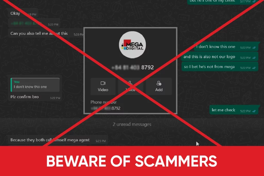 Scam Alert - Beware of Scammers