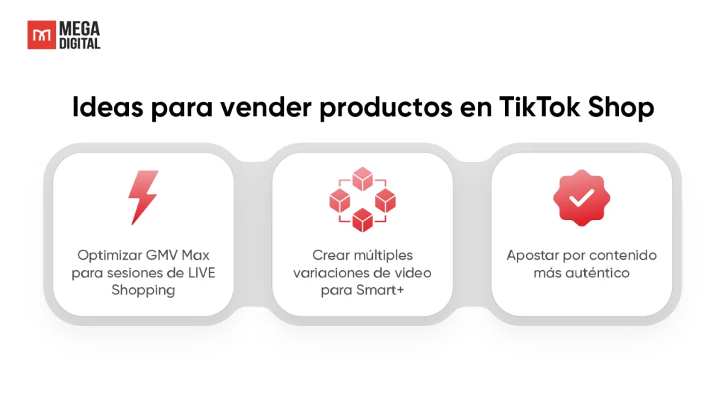Ideas para vender productos en TikTok Shop